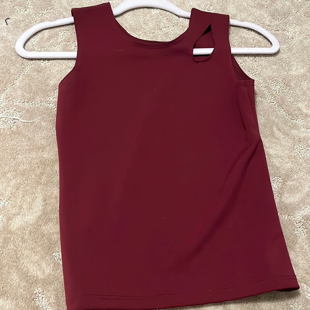 maroon party top